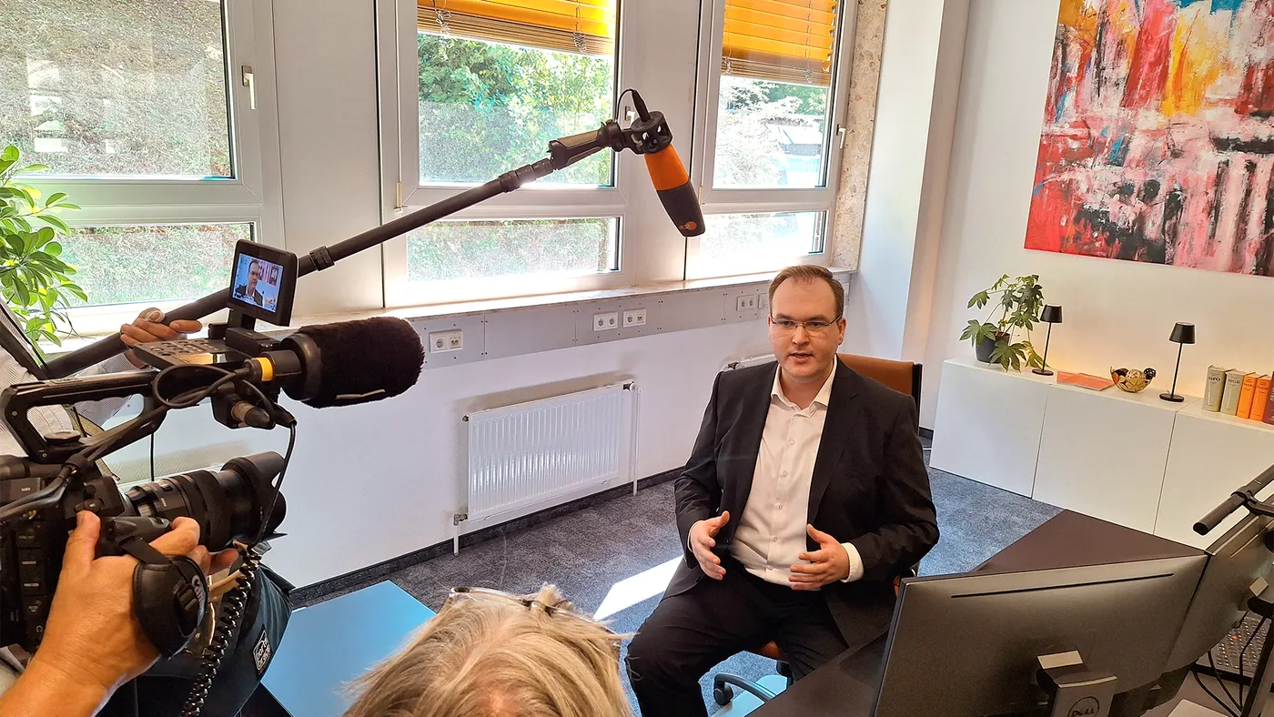 Interview im Studio
